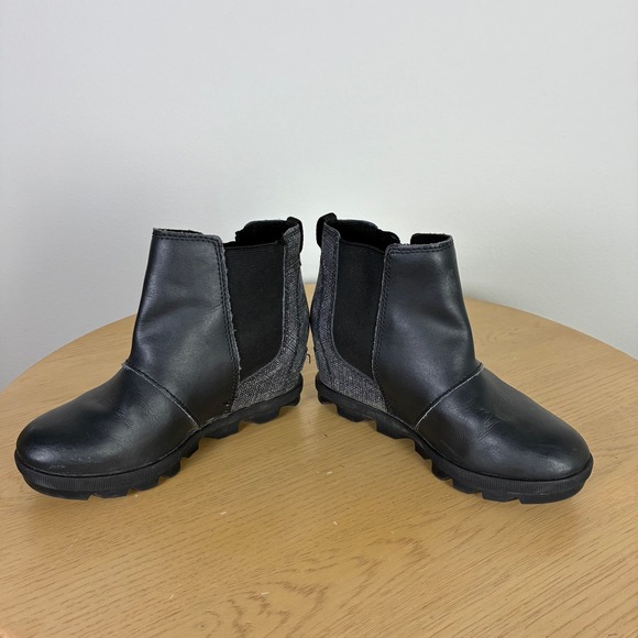 Sorel Joan Of Arctic Wedge Ankle Snow Boots Girl's 1 Winter Spring Rain Metallic - Picture 3 of 7